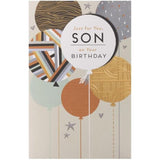 UK Greetings Birthday Card for Son - Cool Balloons Design