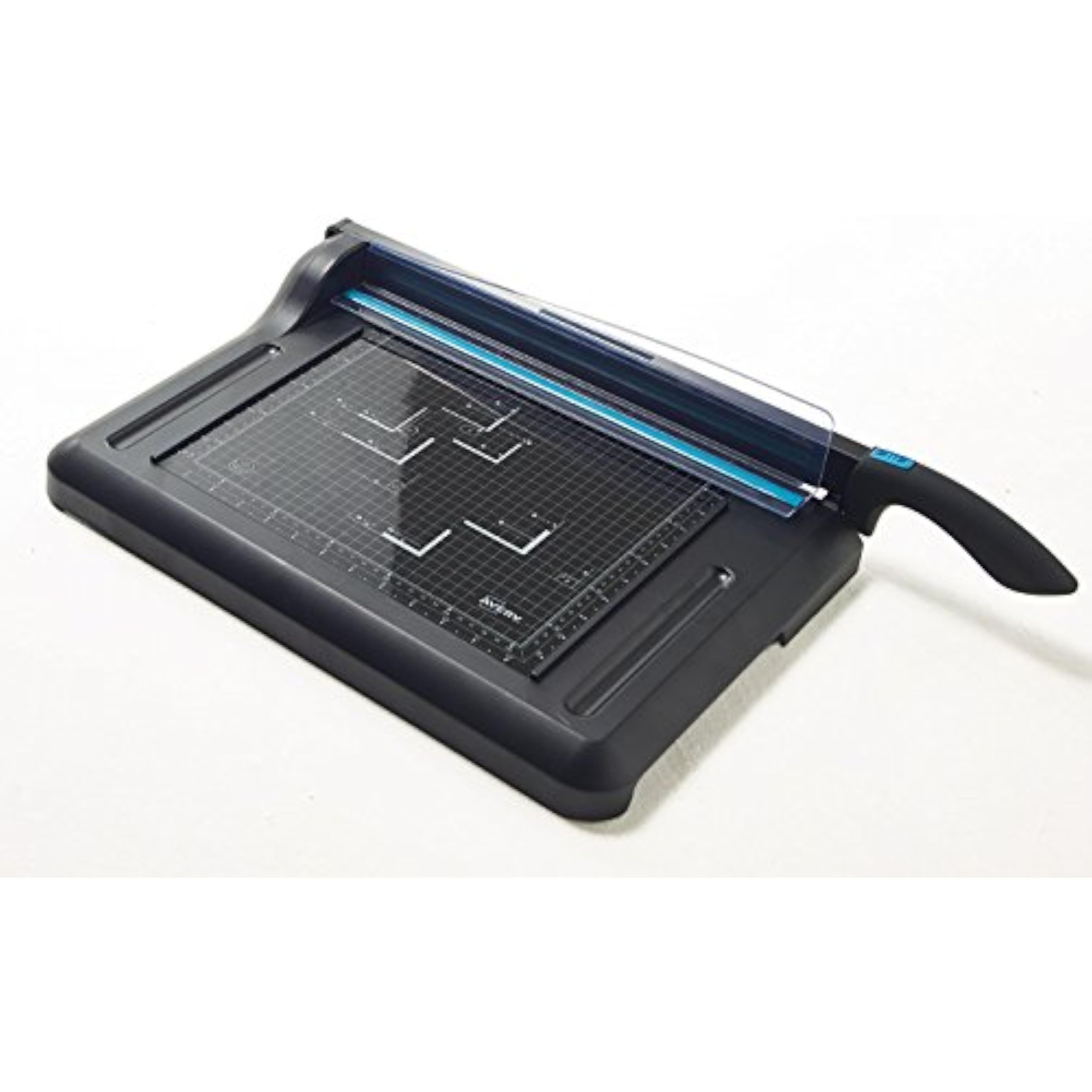 Avery A4 GUA4 Office Guillotine Paper Cutter, Black and Teal