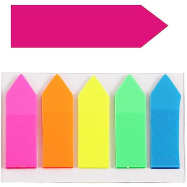 Assorted color Jakar page markers, 125-pack of sticky notes for notes and study, displayed on a desk.