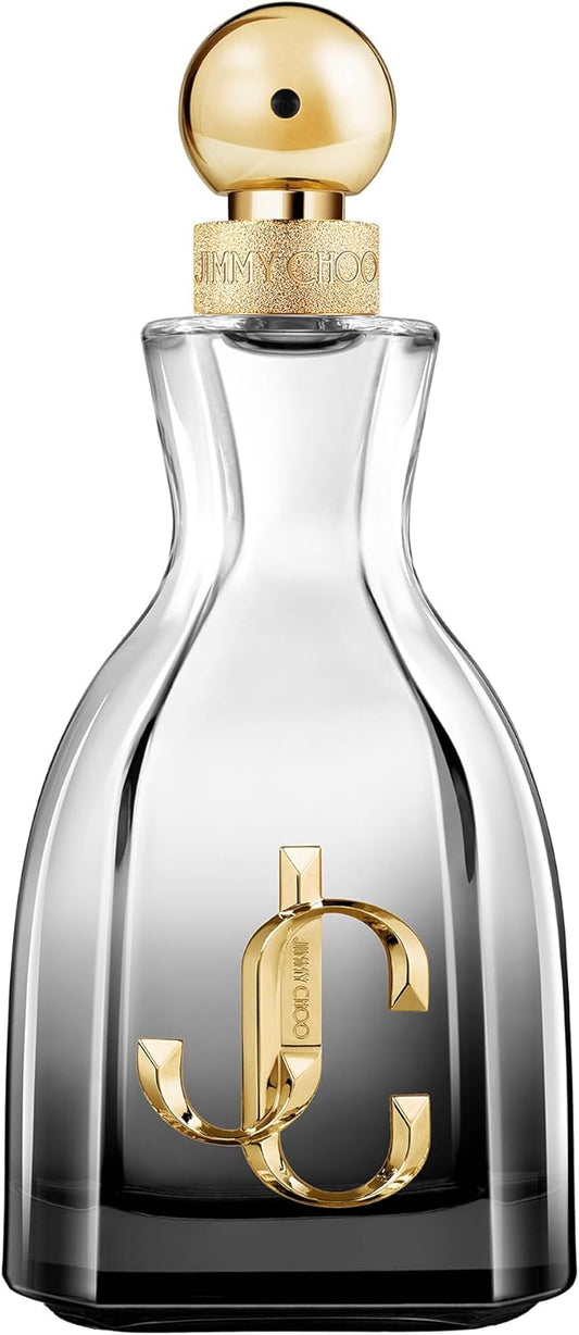 Jimmy Choo I Want Choo Forever women's fragrance spray bottle, 100ml, with elegant packaging and perfume liquid inside.