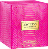 Jimmy Choo Rose Passion women’s fragrance perfume spray 60ml, featuring a sleek bottle with floral pink accents.