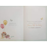 Sweet Sixteen Wishes - For A Special Granddaughter 16th Birthday Card - 8279