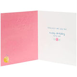 Extra Lovely Sister Disney Winnie The Pooh With Flowers Birthday Card