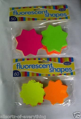 Fluorescent 60 Star 60mm Shapes