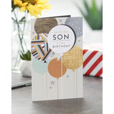 UK Greetings Birthday Card for Son - Cool Balloons Design