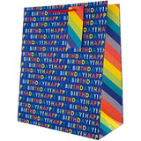 Hallmark Large Birthday Gift Bag - Rainbow Text Design