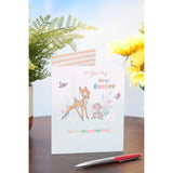 UK Greetings Disney 1st Easter Card for Baby Boy/Girl - Bambi & Thumper Design