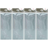 Metallic Silver Tissue Paper 5 Sheets (Pack of 4)