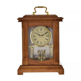 Wood Mantel Clock Lantern Style with Handle