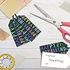 Glick Luxury Gift Tags, Pack of 4 Navy Happy Birthday Gift Tags, Navy Gift Tags x 4, Multipack, Blue/Multicoloured