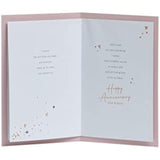 UK Greetings Wife Anniversary Card With Envelope - Red Hearts Design