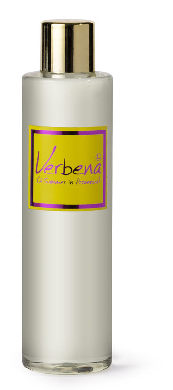Lily-Flame Verbena Reed Diffuser Refill with fresh, floral scent and natural reed sticks for home fragrance.