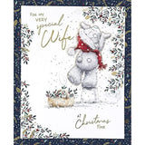 Bear Standing On Bucket Special Wife Boxed Christmas Card