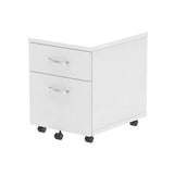 Impulse 2 Drawer Mobile Pedestal White