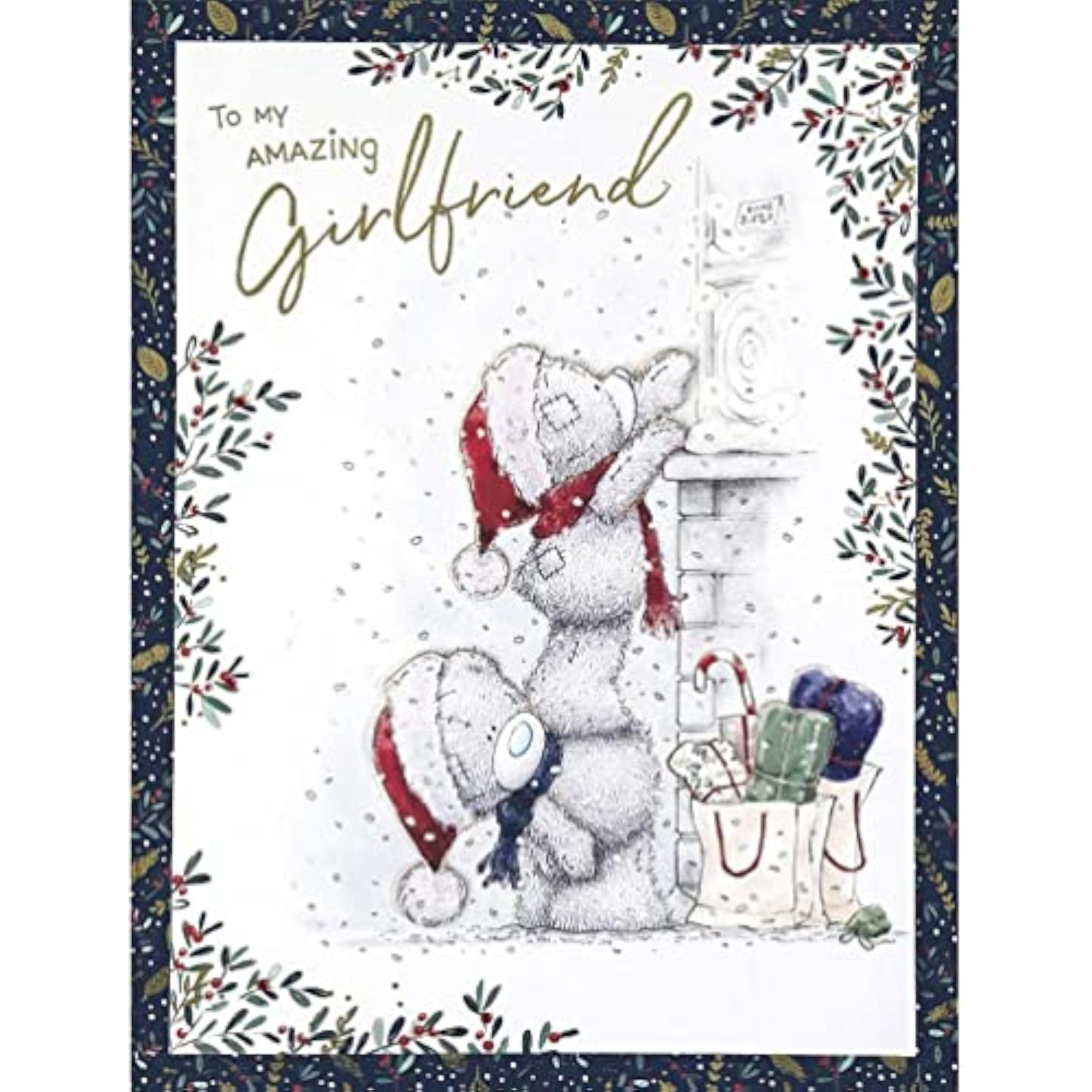 Bear on Other Bear Amazing Girlfriend Boxed Christmas Card