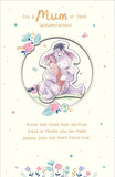 Disney Mother's Day Card With Envelope - Cute Eeyore & Piglet Design, 165x254mm