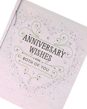 Anniversary Luxury Both Of You Greetings Card