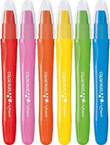 Set of six COLOR'PEPS Gel Crayons by Maped with vibrant colors and smooth gel texture, perfect for creative drawing and coloring.