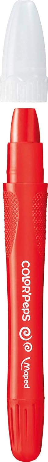 Set of six Color'PEPS Gel Crayons by Maped, featuring vibrant gel-colored crayons arranged in a display.