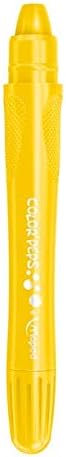 Set of six Color'Peps gel crayons by Maped with vibrant, smooth-writing colored crayons on white background.