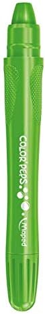 Set of six Maped COLOR'PEPS gel crayons with vibrant colors, displayed in a row on a white background.