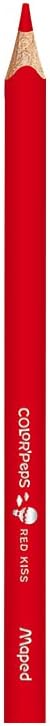 Set of 12 Color'Peps My First Jumbo Coloring Pencils by Maped, featuring large, bright crayons for young children to color and draw.