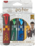 Set of four Maped Harry Potter highlighters with colorful ink and Harry Potter-themed designs on each marker.