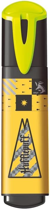 Set of four Maped Harry Potter highlighters with colorful caps and Harry Potter-themed designs on the bodies.