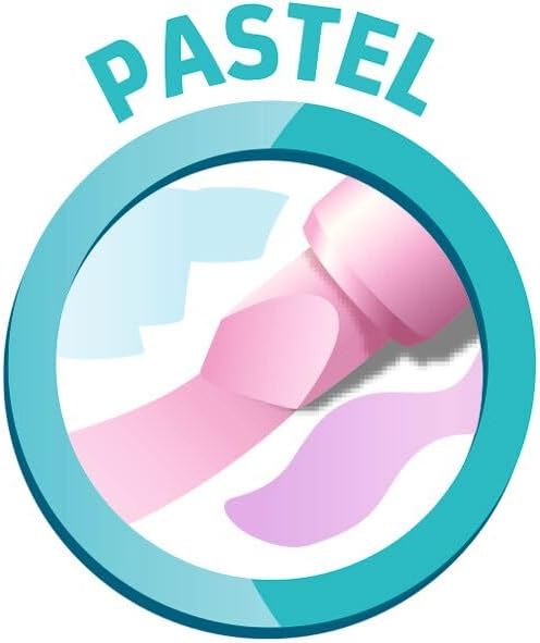 Set of 10 pastel highlighters by Maped featuring colorful chisel tips for vibrant highlighting on paper.