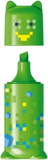 Set of four Maped Pixel Party mini highlighters in bright colors, ideal for students and office use.
