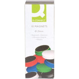 Q-Connect Round Magnet 25mm Assorted (Pack of 10) KF02643