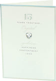 15th Crystal Wedding Anniversary Card