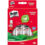 Pritt Glue Stick, Safe & Child-Friendly Craft Glue for Arts & Crafts Activities, Strong-Hold adhesive for School & Office Supplies, 43g (Pack of 5)