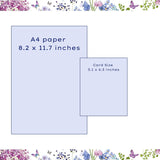 NQ female birthday greeting card featuring wildflowers and bees from The Pizazz Gallery Range, with colorful floral and bee illustrations.