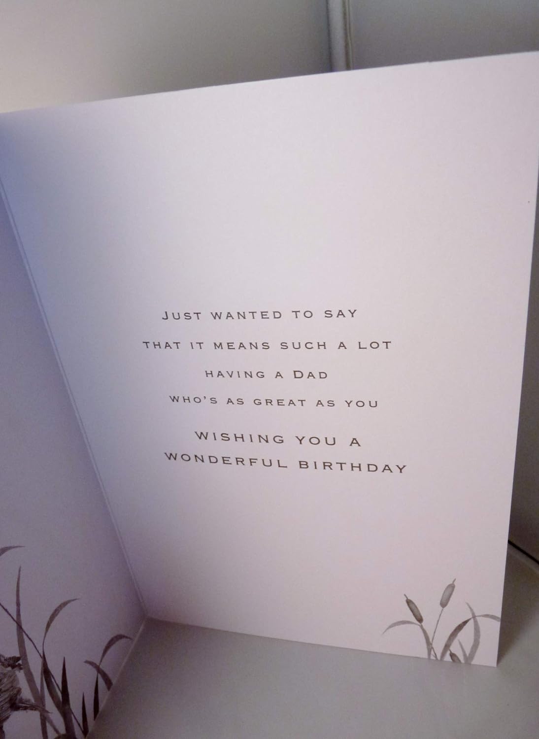 Gold Kingfisher Dad birthday greeting card from NQ featuring a stylish design and heartfelt message.
