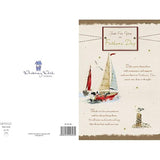 Wishing Well Studios Father's Day Card - Just for You on Father's Day Sailing Boat Design