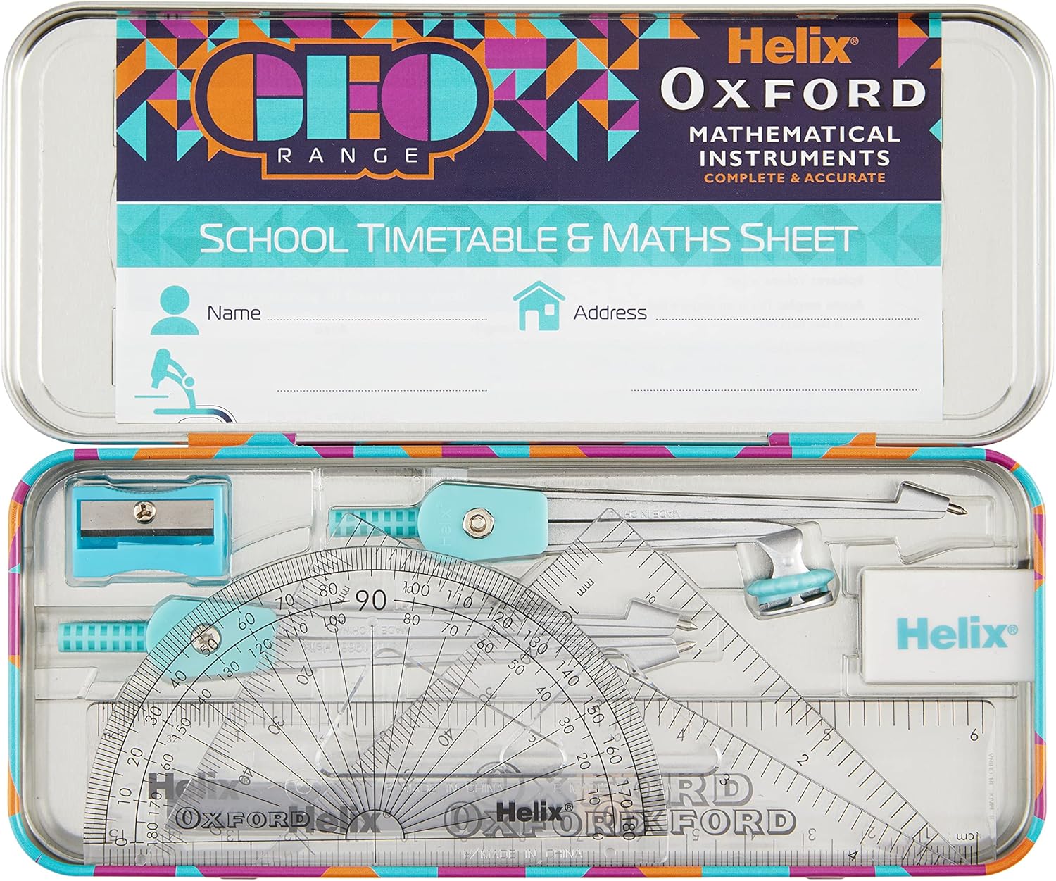Oxford GEO Bulk Pack Orange stationery set with colorful notebooks and supplies, ideal for school or office use