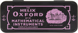 Oxford ECO Maths Set in pink, including rulers, pencils, and math tools, designed for students and educational use.