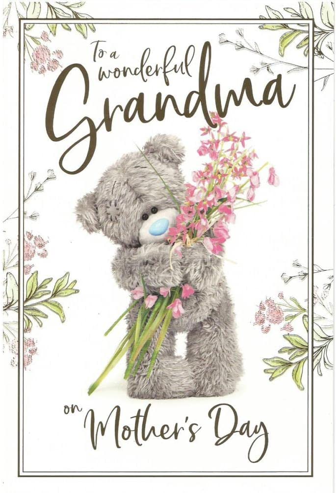 Bear Wonderful Grandma Photo Finish Mother's Day Card