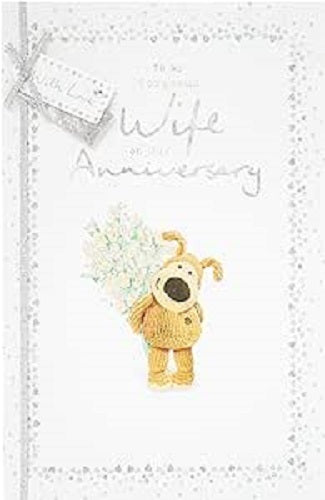 Cute Boofle Wife Wedding Anniversary Card