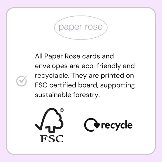 Paper Rose men's birthday card featuring football boots with gold foil, eco-friendly, recyclable, made in England.