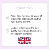 Paper Rose male birthday card featuring football boots with gold foil, eco-friendly and recyclable, made in England, suitable for men and boys.