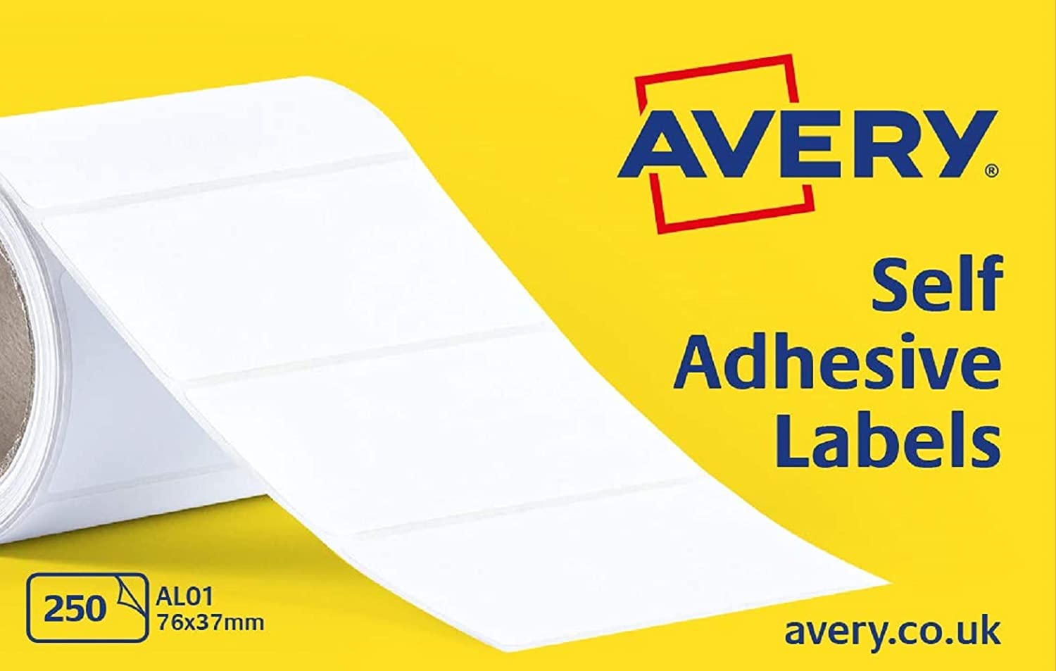 Avery White Self Adhesive Address Mailing 250 Labels on a Roll