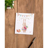 UK Greetings Grandma Birthday Card With Envelope - Cute Rabbit Design