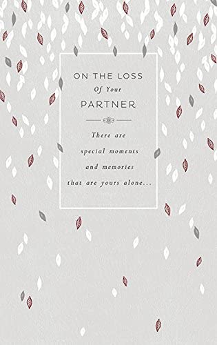 Falling Leaves On The Loss Of Your Partner Sympathy Thinking of you' Card