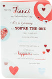 Passionate Design Fiancé Valentines Day Card
