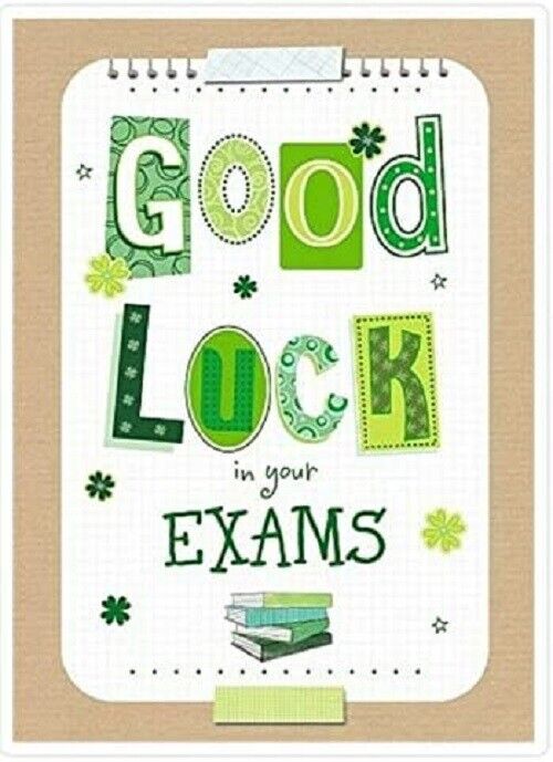 Good Luck in Your Exams Card