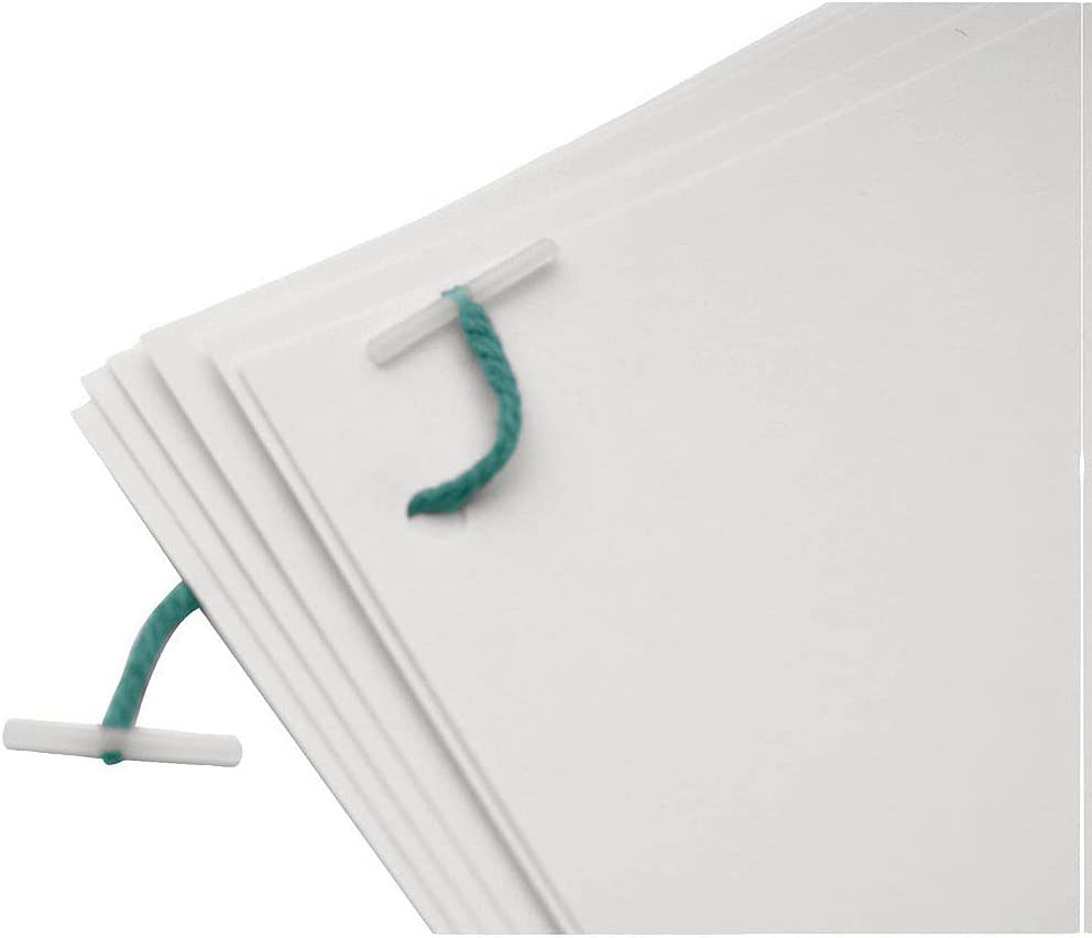 Q-Connect plastic ended treasury tags, 127mm, pack of 100, featuring durable plastic ends for secure paper binding.