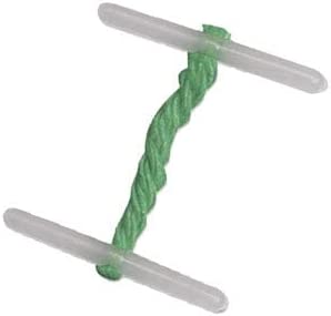 Q-Connect plastic ended treasury tags, 127mm, pack of 100, stationery accessories for organizing files and documents.