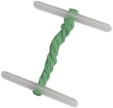Q-Connect plastic ended treasury tags, 127mm, pack of 100, stationery accessories for organizing files and documents.